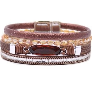 BOHO multilayer leather wrap bracelet